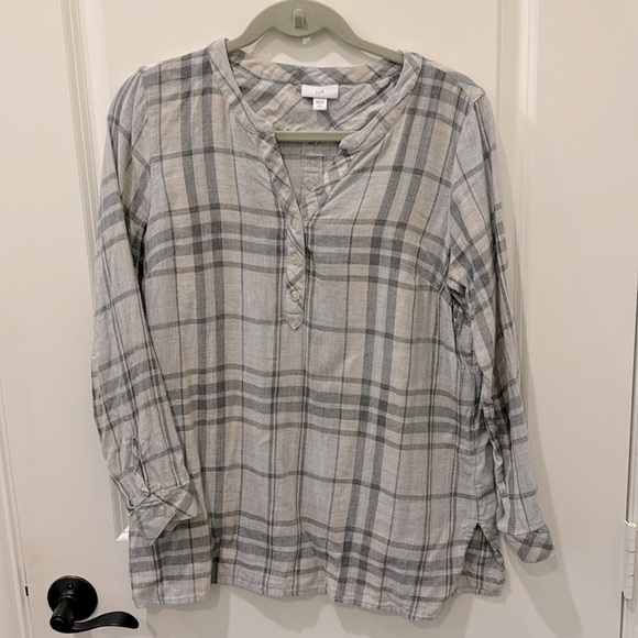 J. Jill  flannel top small petite - Picture 1 of 1